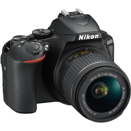 Nikon D5600 DSLR Camera with 18-55mm Lens (Intl Model) and 64GB Memory Bundle