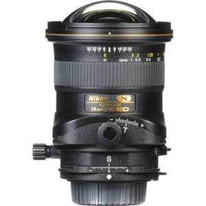 Nikon PC NIKKOR 19mm f/4E ED Tilt-Shift Lens Includes Filter Kits and Tripod Intl Model
