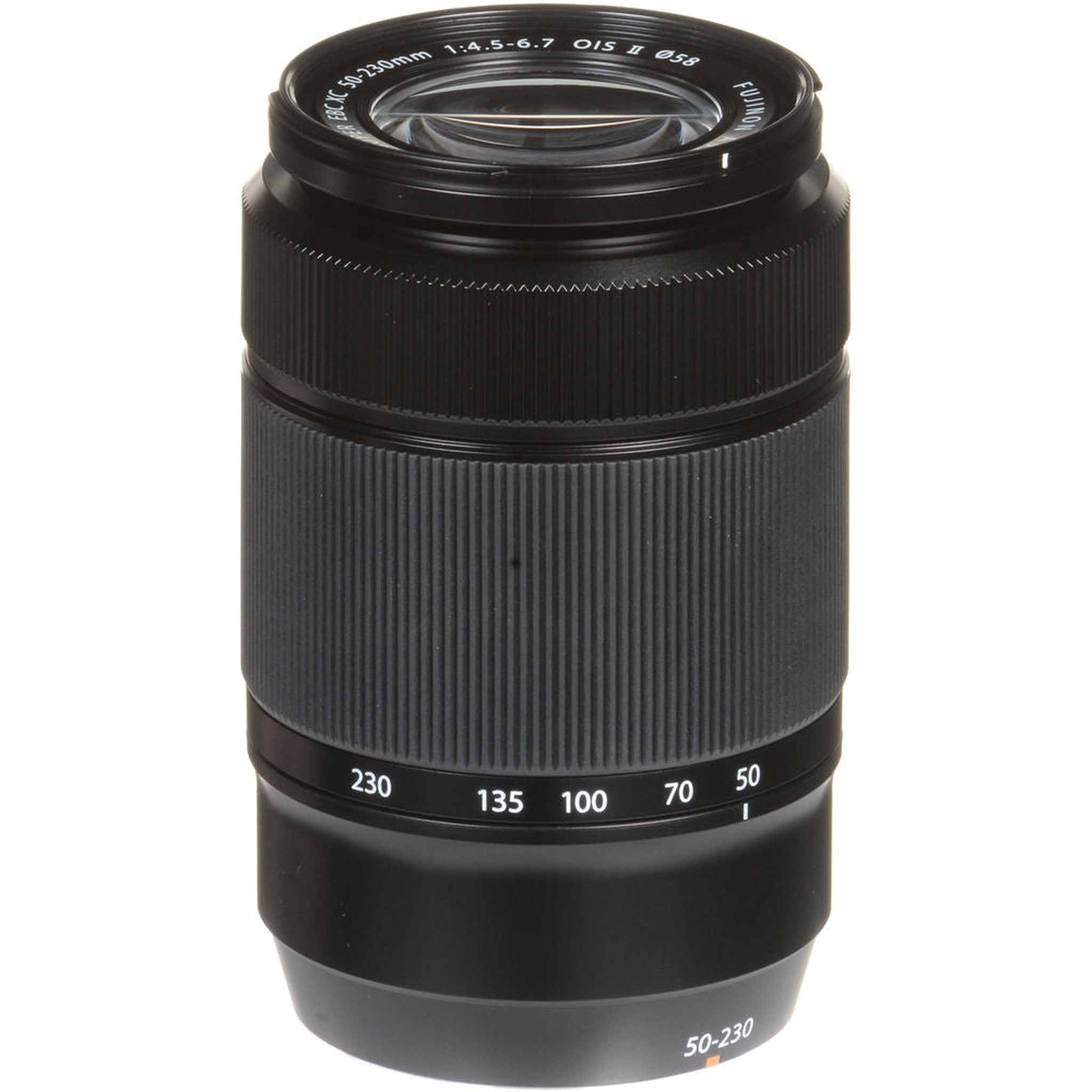 Fujifilm XC 50-230mm f/4.5-6.7 OIS II Telephoto Lens Black + 64GB SD Card