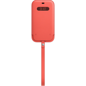 Apple iPhone 12 and 12 Pro Leather Sleeve with MagSafe - Pink Citrus Apple