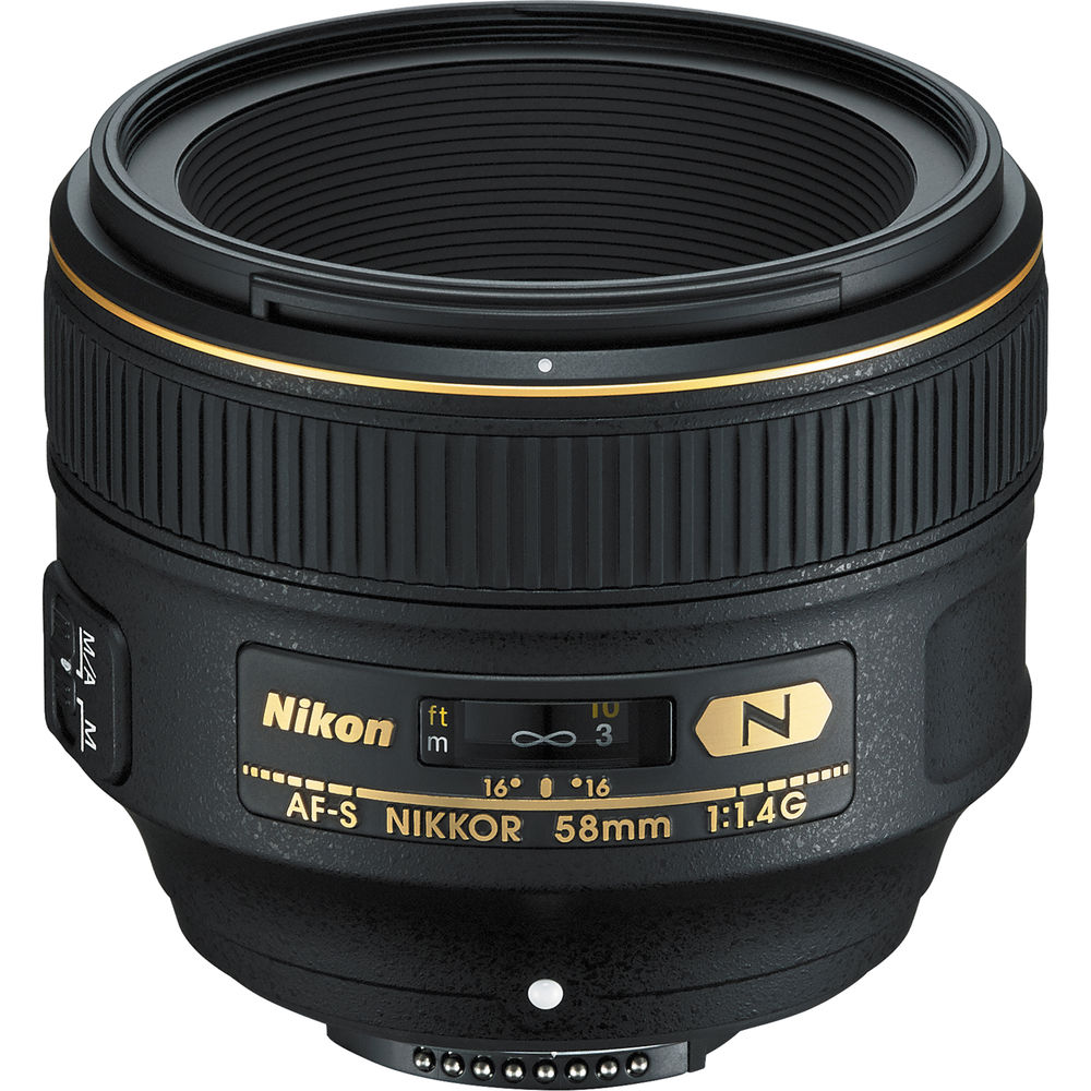 Nikon AF-S 58mm f/1.4G Compact Prime Lens 2210 Intl Model Bundle
