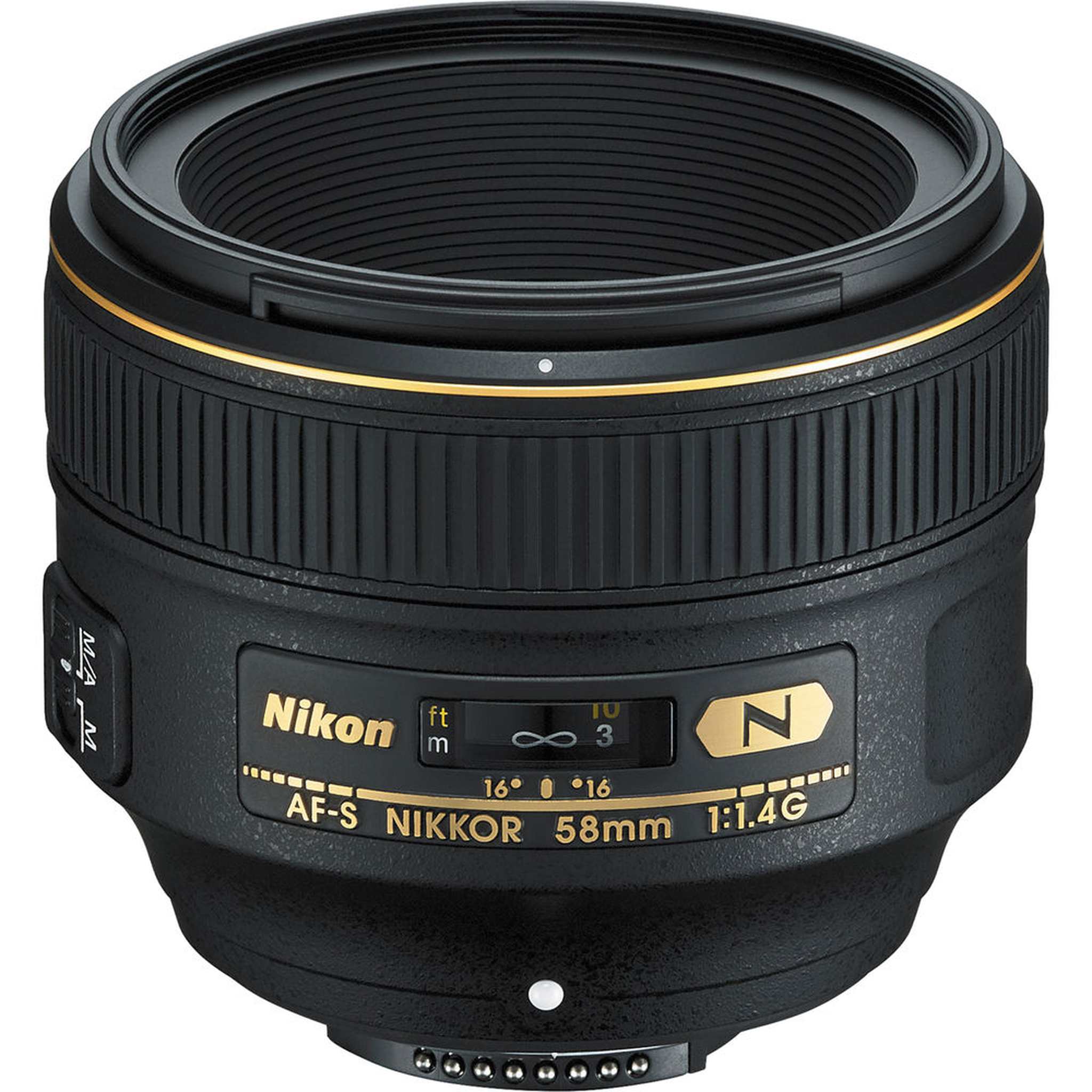 Nikon AF-S 58mm f/1.4G Compact Prime Lens 2210 Intl Model Bundle Nikon