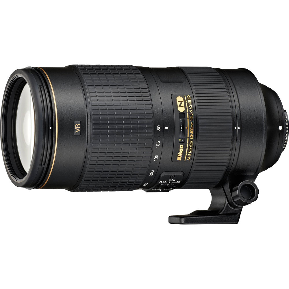 Nikon AF-S 80-400mm f/4.5-5.6G ED VR Lens 2208 Intl Model Bundle