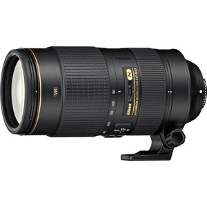 Nikon AF-S 80-400mm f/4.5-5.6G ED VR Lens 2208 Intl Model Bundle