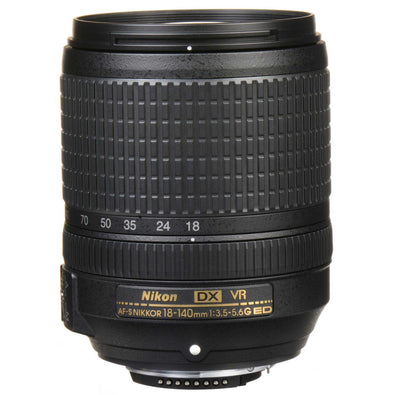 Nikon AF-S DX 18-140mm f/3.5-5.6G ED VR Lens 2213 Intl Model Bundle