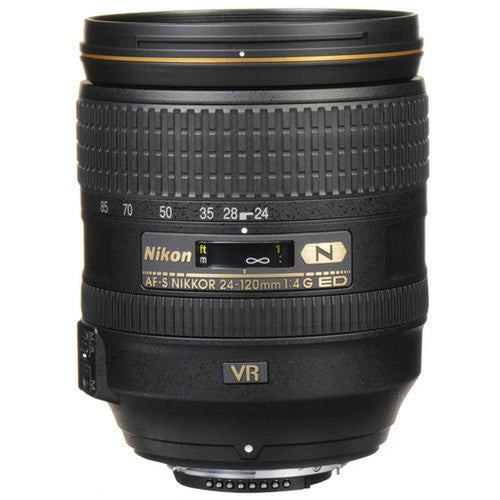Nikon AF-S NIKKOR 24-120mm f/4G ED VR Lens Includes Filter Kits and Tripod Intl Model Bundle