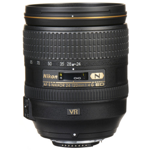 Nikon AF-S NIKKOR 24-120mm f/4G ED VR Lens Includes Filter Kits and Tripod Intl Model Bundle