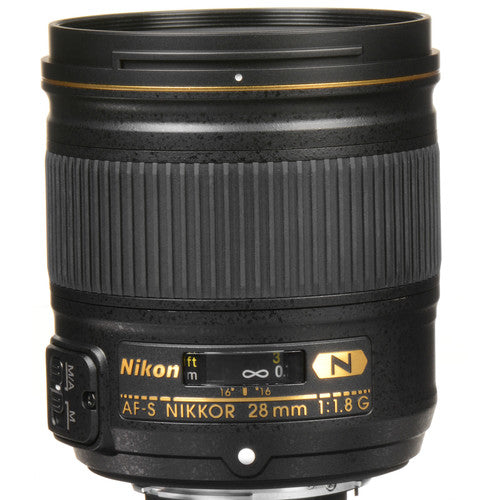Nikon AF-S NIKKOR 28mm f/1.8G Lens Includes Filter Kits and Tripod Intl Model Bundle