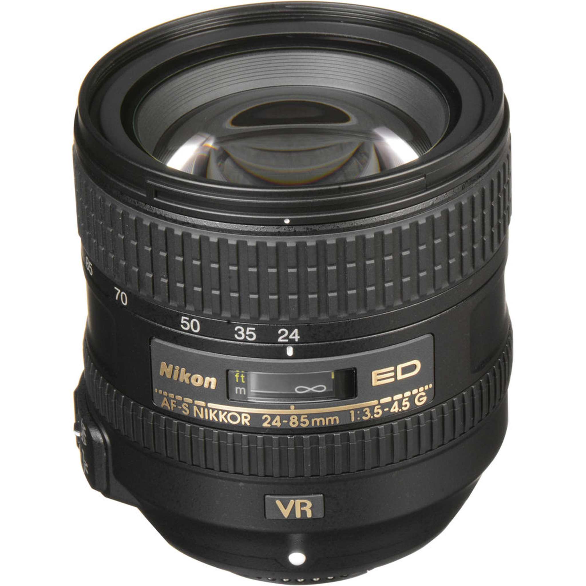 Nikon AF-S NIKKOR 24-85mm f/3.5-4.5G ED VR Lens 2204 + Filter Kit + Cap Keeper - Bundle - Reconditioned Nikon