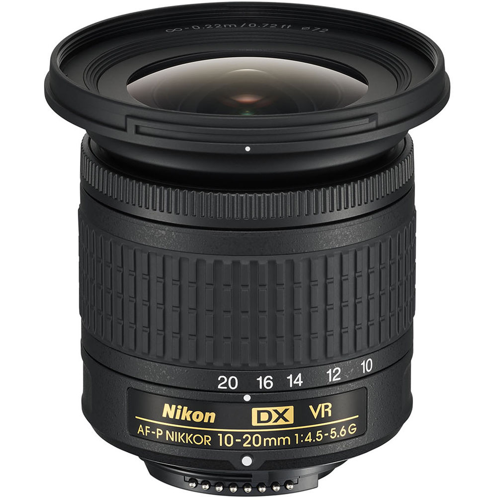 Nikon - AF-P DX NIKKOR 10-20mm f/4.5-5.6G VR Wide-Angle Zoom Lens - Bundle - Reconditioned