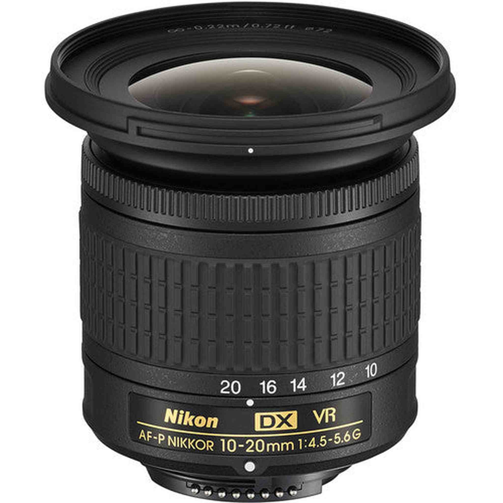 Nikon AF-P DX NIKKOR 10-20mm f/4.5-5.6G VR Lens Includes Filter Kits and Tripod Intl Model