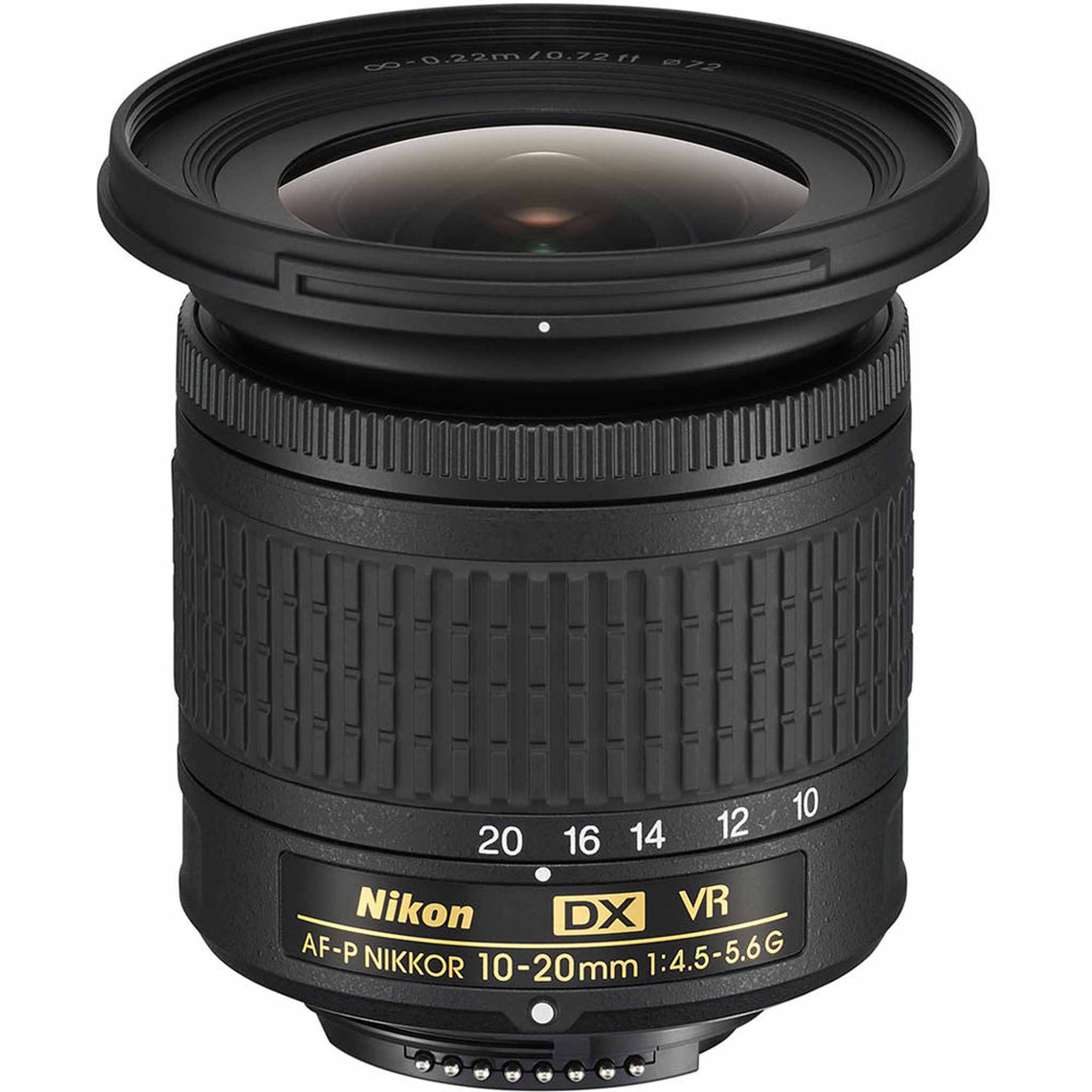 Nikon AF-P DX 10-20mm f/4.5-5.6G VR Lens 20067 Intl Model Bundle