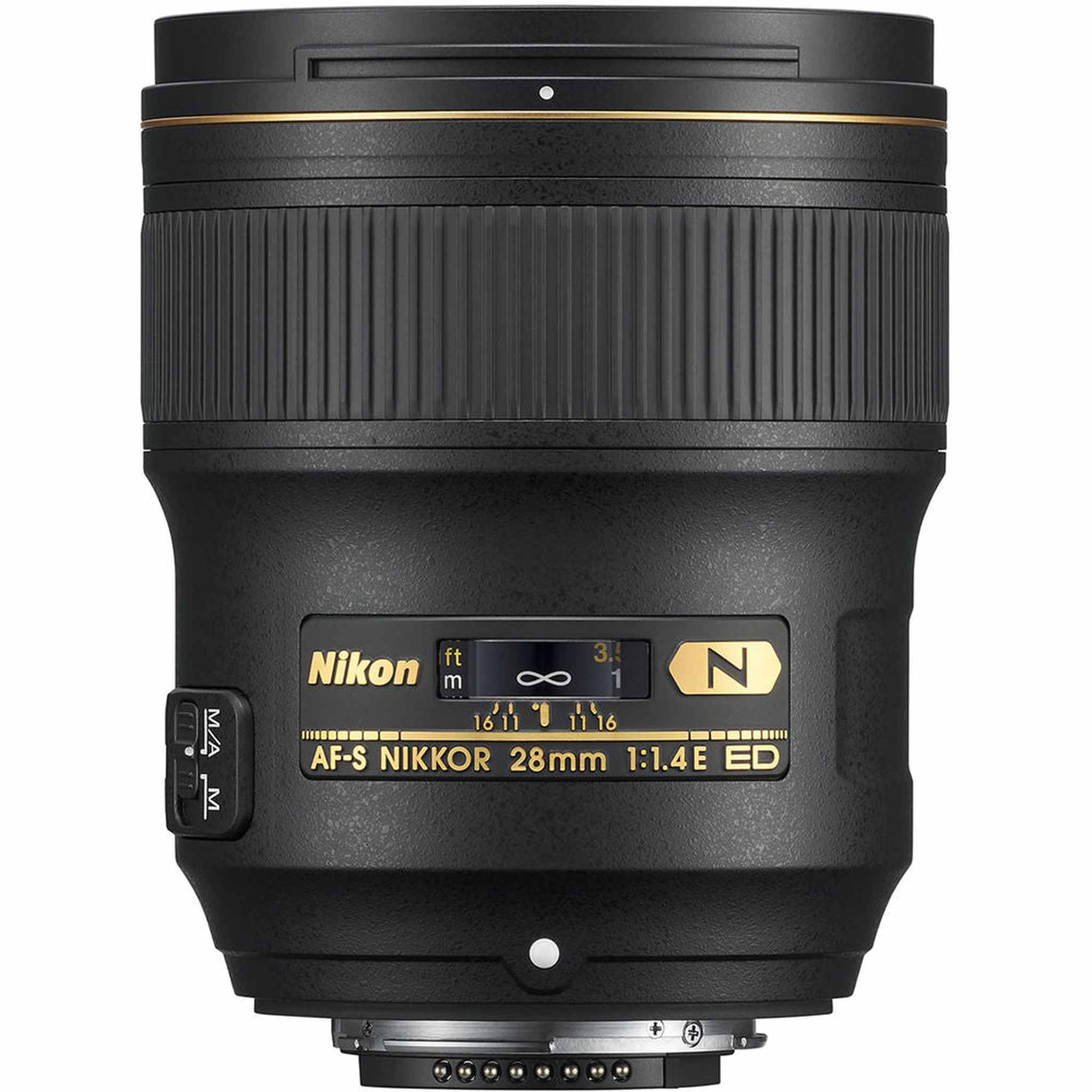 Nikon AF-S 28mm f/1.4E ED Prime Lens 20069 Intl Model Bundle