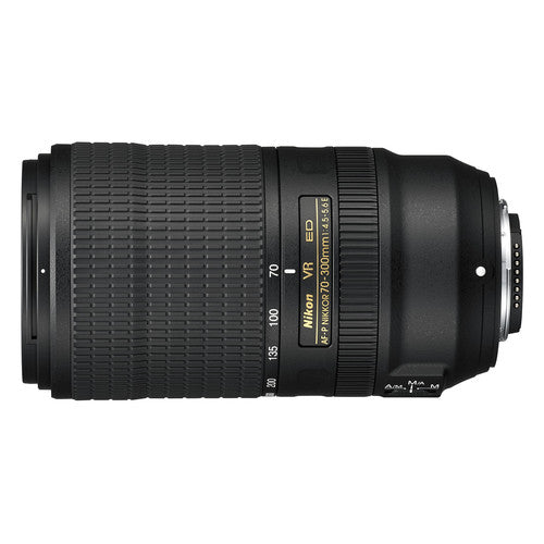 Nikon AF-P NIKKOR 70-300mm f/4.5-5.6E ED VR Lens (Intl Model) Bacpack Bundle