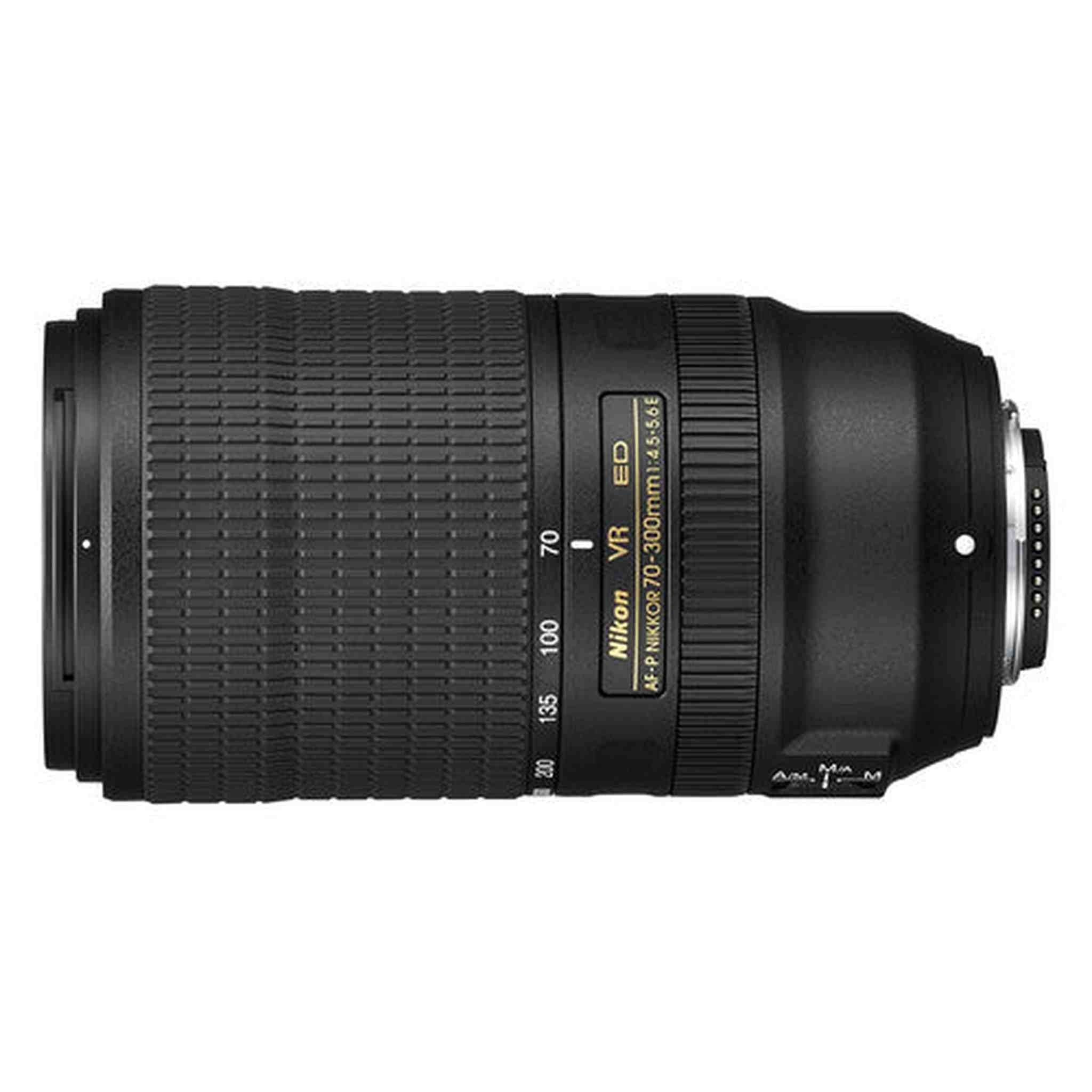 Nikon AF-P NIKKOR 70-300mm f/4.5-5.6E ED VR Lens Intl Model Bacpack Bundle