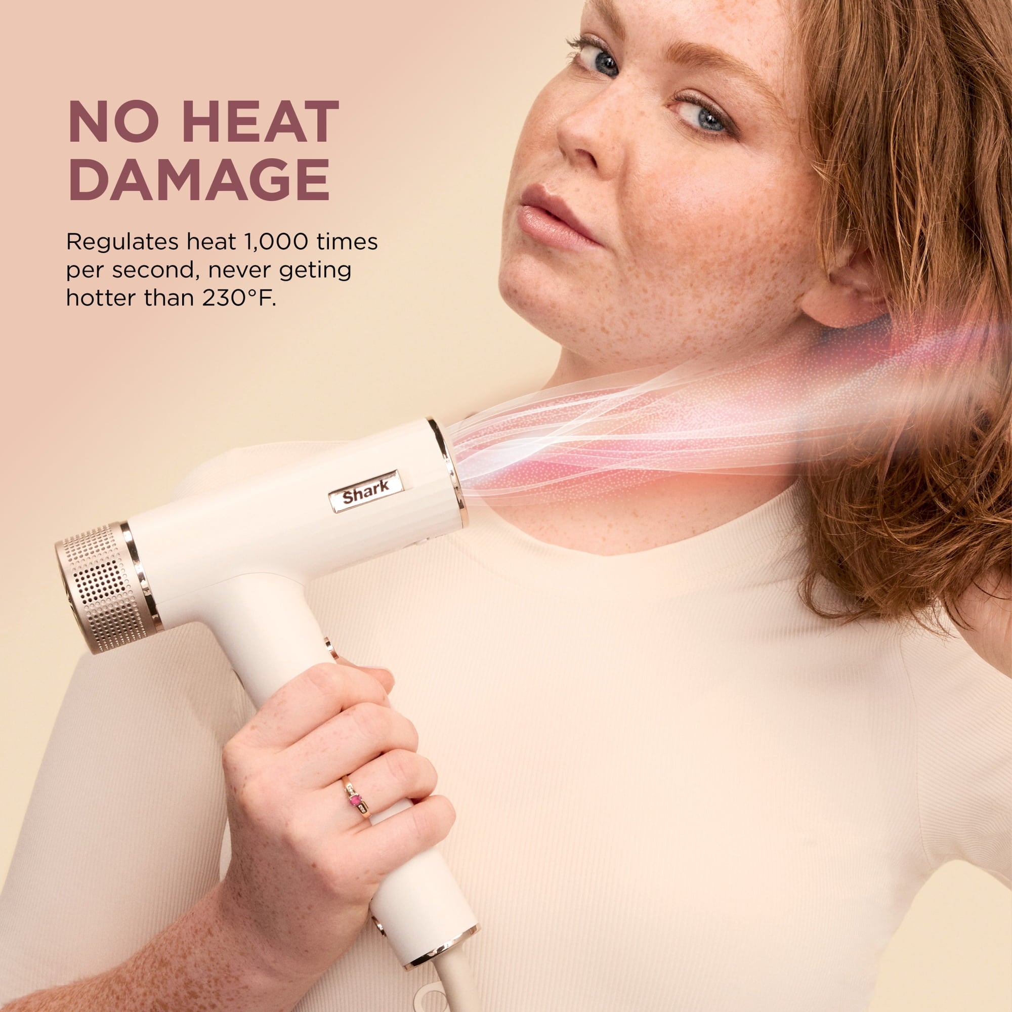 Shark Hair Dryer | SpeedStyle | No Heat Damage Hair Styling Tool | 3 Styling Tools Included | Portable & Powerful Blow Dryer | Best for Straight & Wavy Hair | Silk | HD331 - Reconditioned