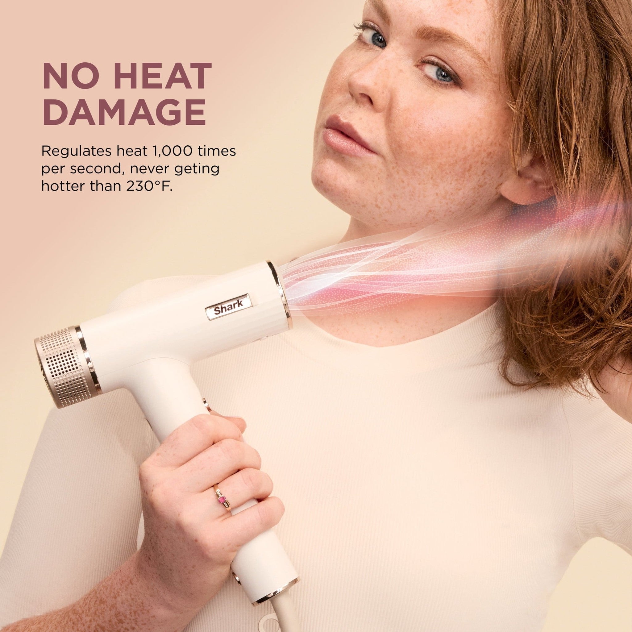 Shark Hair Dryer | SpeedStyle | No Heat Damage Hair Styling Tool | 3 Styling Tools Included | Portable & Powerful Blow Dryer | Best for Straight & Wavy Hair | Silk | HD331 - Reconditioned