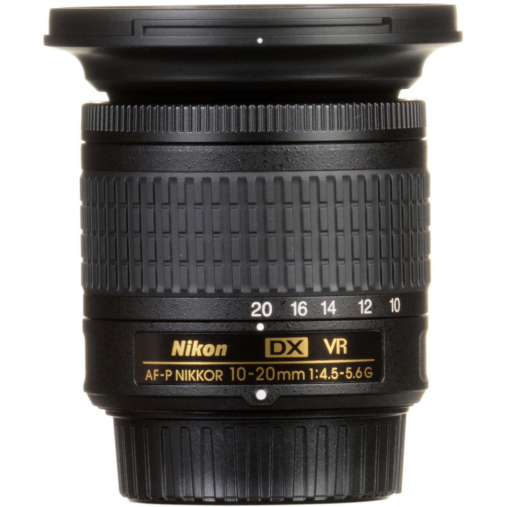 Nikon - AF-P DX NIKKOR 10-20mm f/4.5-5.6G VR Wide-Angle Zoom Lens - Bundle - Reconditioned