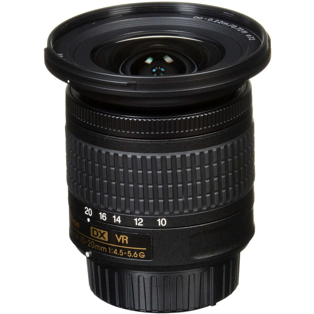 Nikon - AF-P DX NIKKOR 10-20mm f/4.5-5.6G VR Wide-Angle Zoom Lens - Bundle - Reconditioned