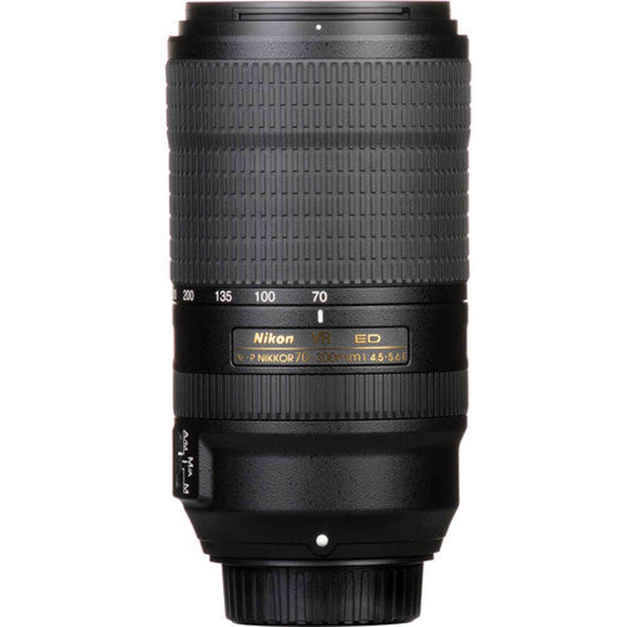 Nikon AF-P NIKKOR 70-300mm f/4.5-5.6E ED VR Lens Intl Model Bacpack Bundle