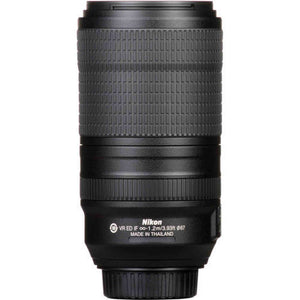 Nikon AF-P NIKKOR 70-300mm f/4.5-5.6E ED VR Lens Intl Model Bacpack Bundle