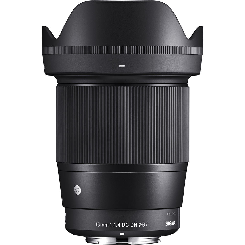 Sigma 16mm f/1.4 DC DN Contemporary Lens for Sony E (402965) Bundle