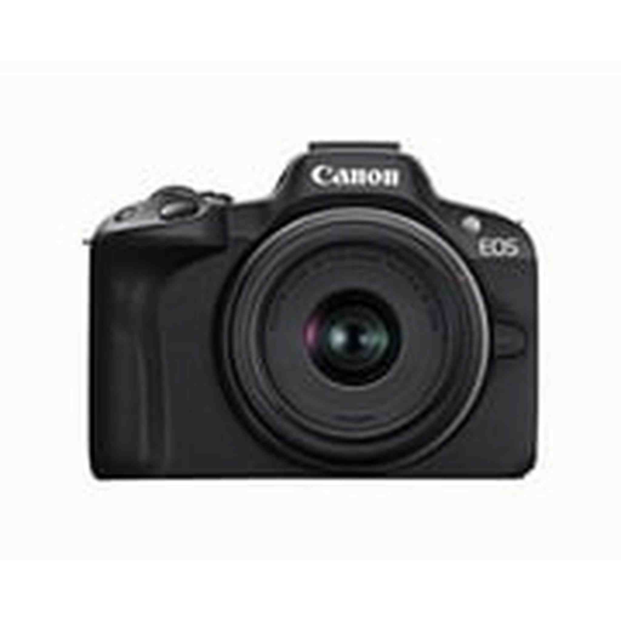 Canon EOS R50 Mirrorless Vlogging Camera Black w/RF-S18-45mm F4.5-6.3 is STM Lens, 24.2 MP, 4K Video, Subject Detection & Tracking, Compact, Smartphone Connection, Content Creator Canon