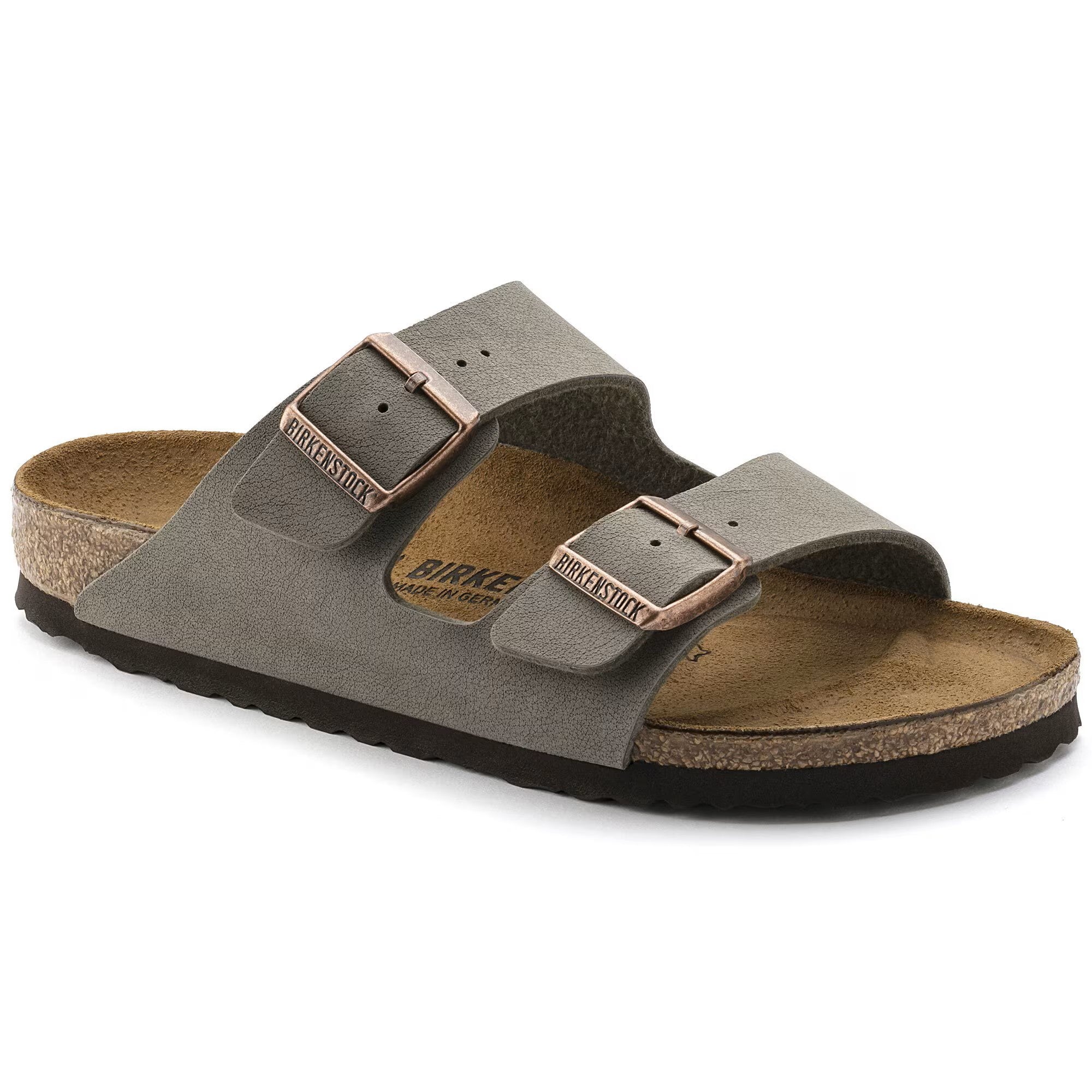 BIRKENSTOCK Unisex Mules, Grey Stone, 9 Narrow US Men