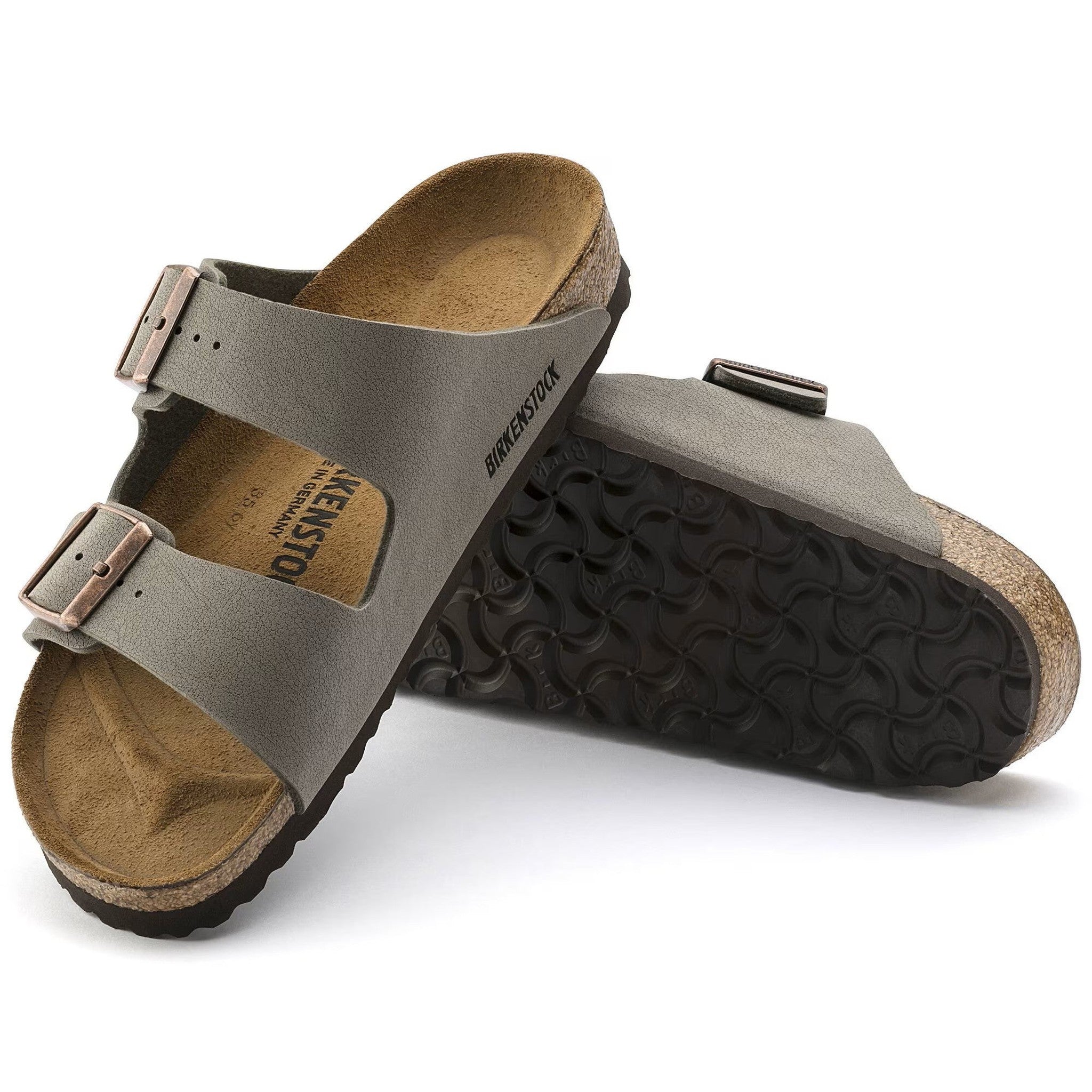 Birkenstock Arizona - Stone Birkibuc 41 US Men's 11-11.5, US Women's 13-13.5