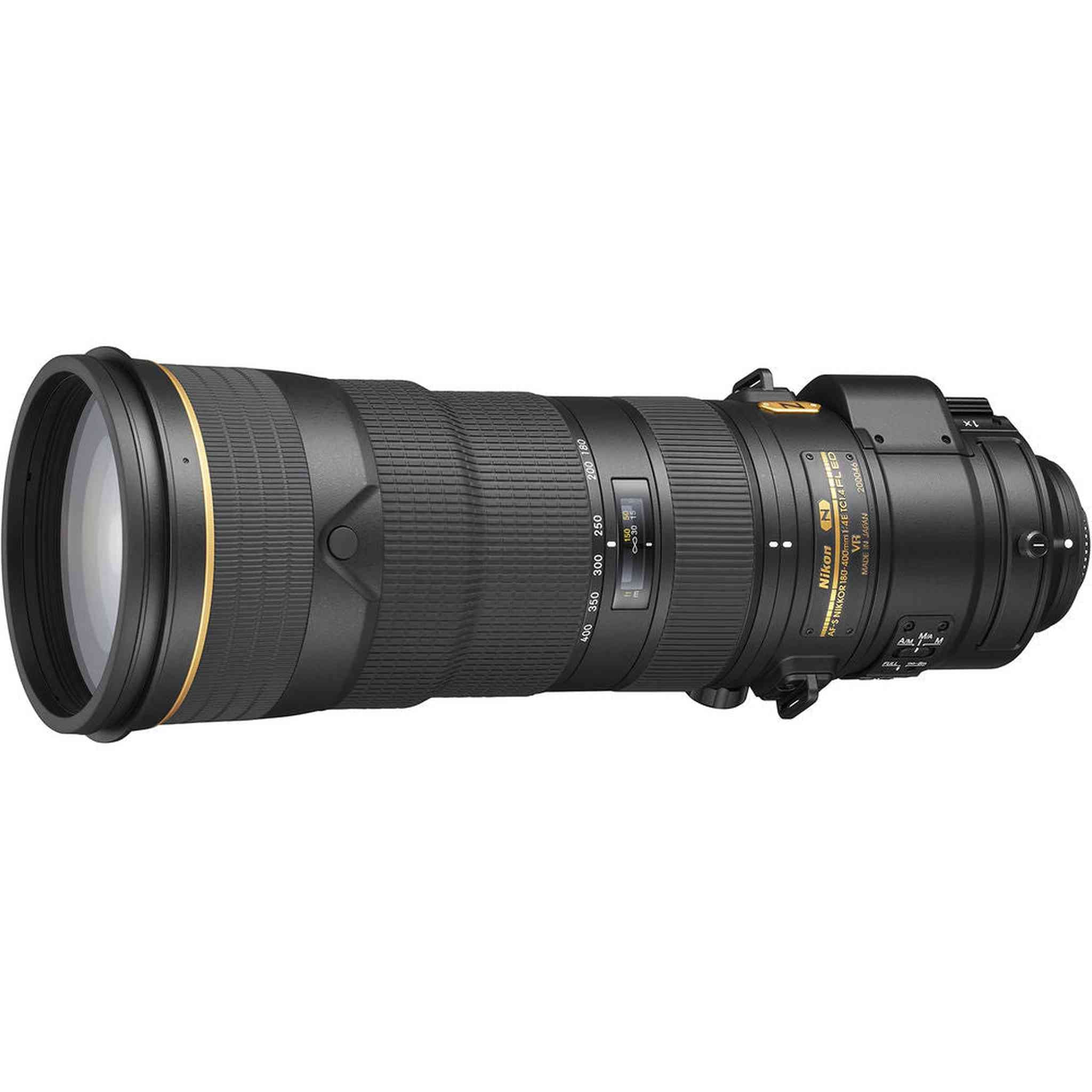 Nikon AF-S NIKKOR 180-400mm f/4E TC1.4 FL ED VR Lens 20071 + Cap Keeper - Bundle