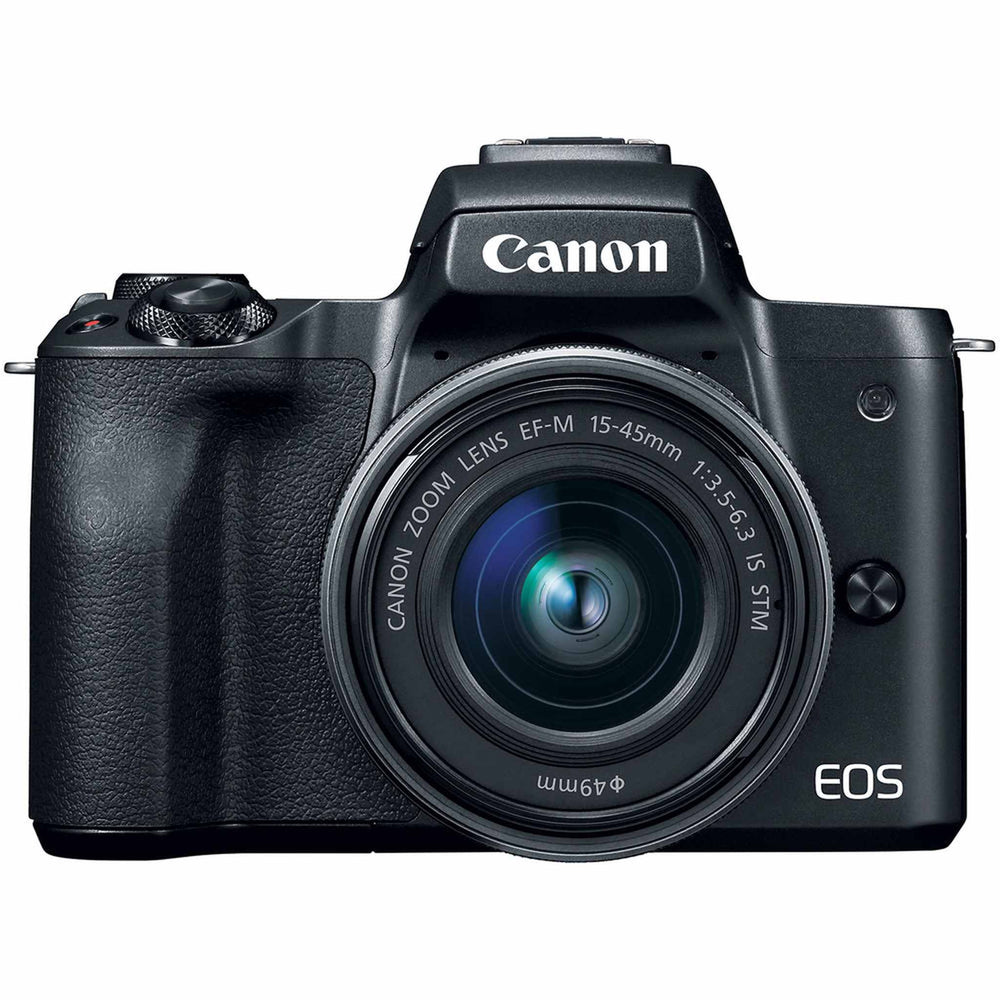 Canon EOS M50 Mirrorless Camera W/ 15-45mm Lens Black 2680C011  - Pro Bundle