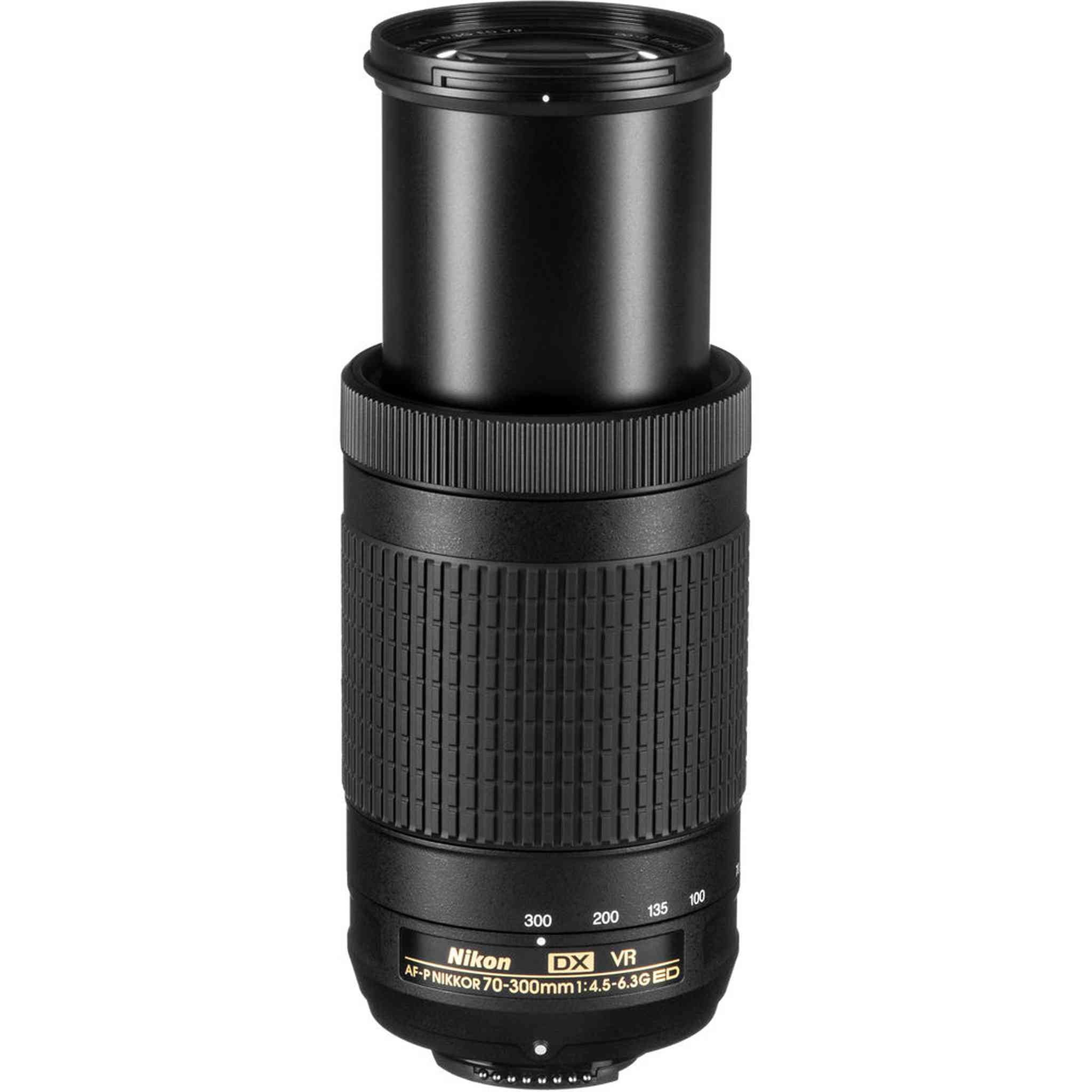 Nikon AF-P DX 70-300mm f/4.5-6.3G ED VR Lens 20062 Intl Model Bundle Nikon