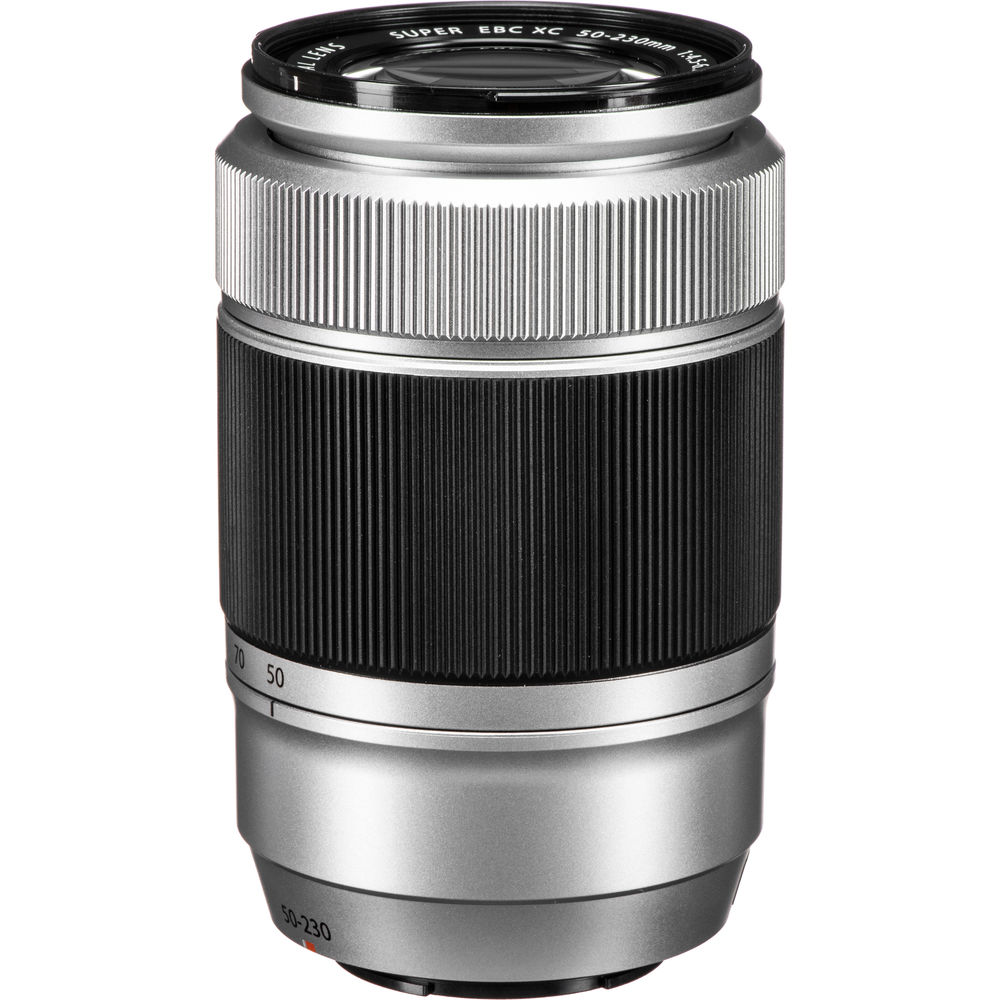 Fujifilm XC 50-230mm f/4.5-6.7 OIS II Telephoto Lens (Silver) + 64GB SD Card