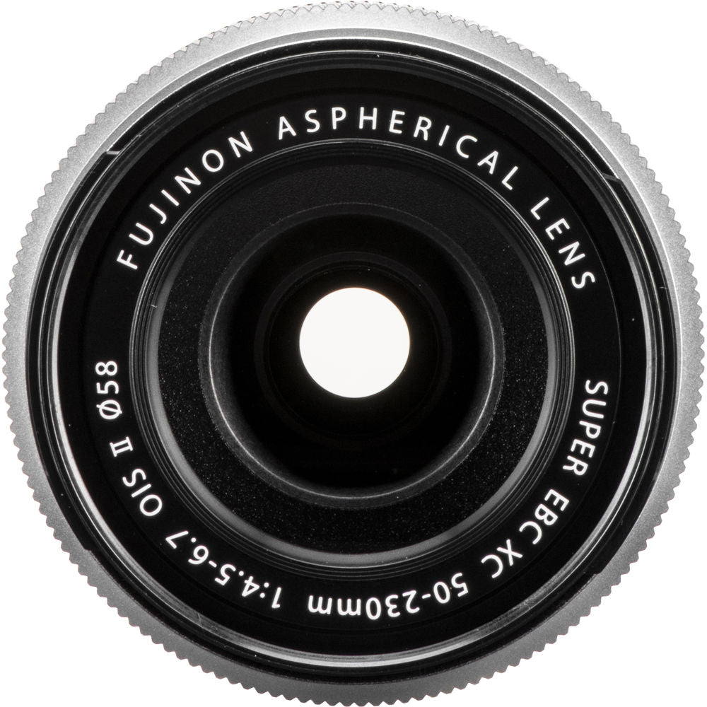 Fujifilm XC 50-230mm f/4.5-6.7 OIS II Telephoto Lens (Silver) + 64GB SD Card