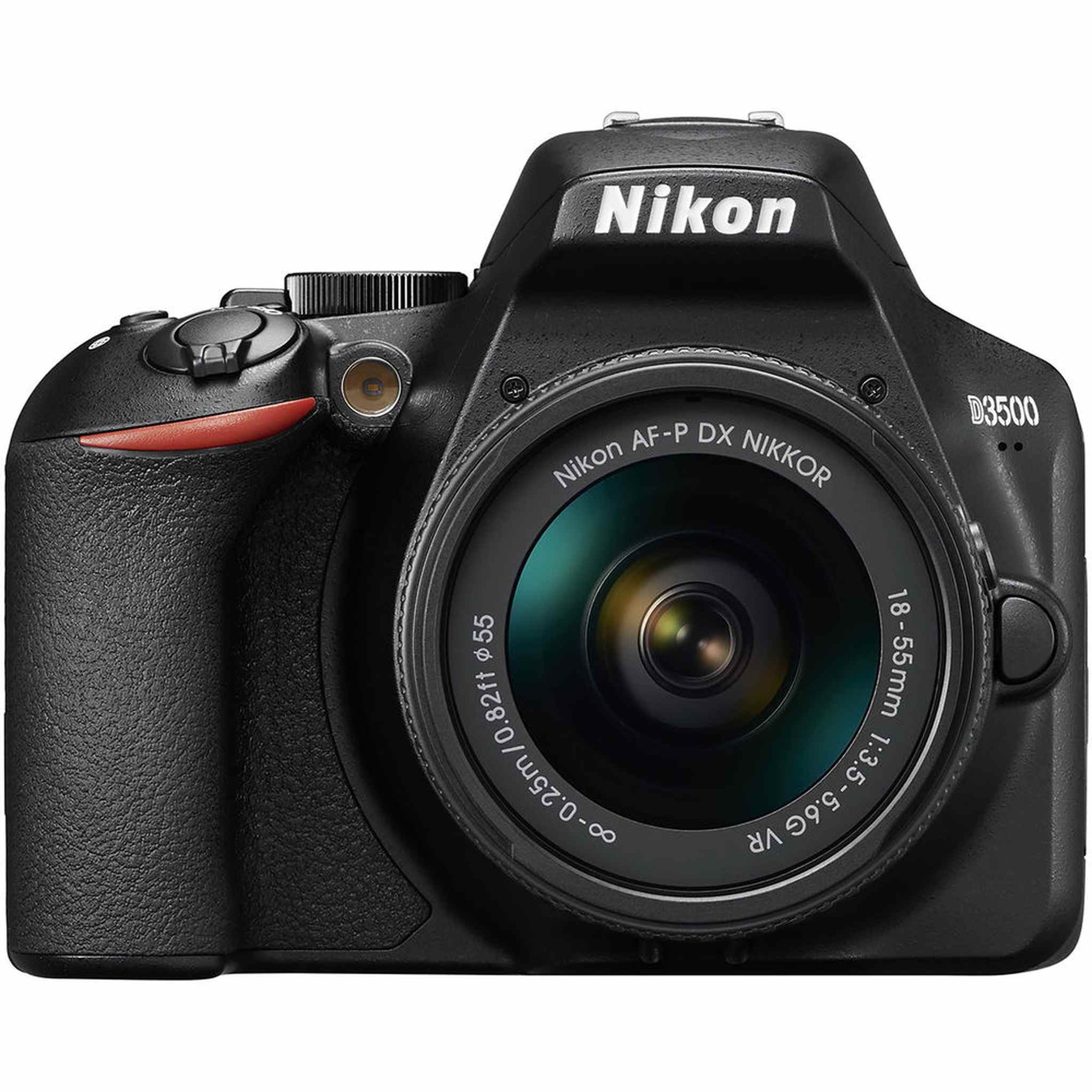Nikon D3500 Digital Camera with 18-55mm Lens 1590 + 64GB SD Card + Bag Intl