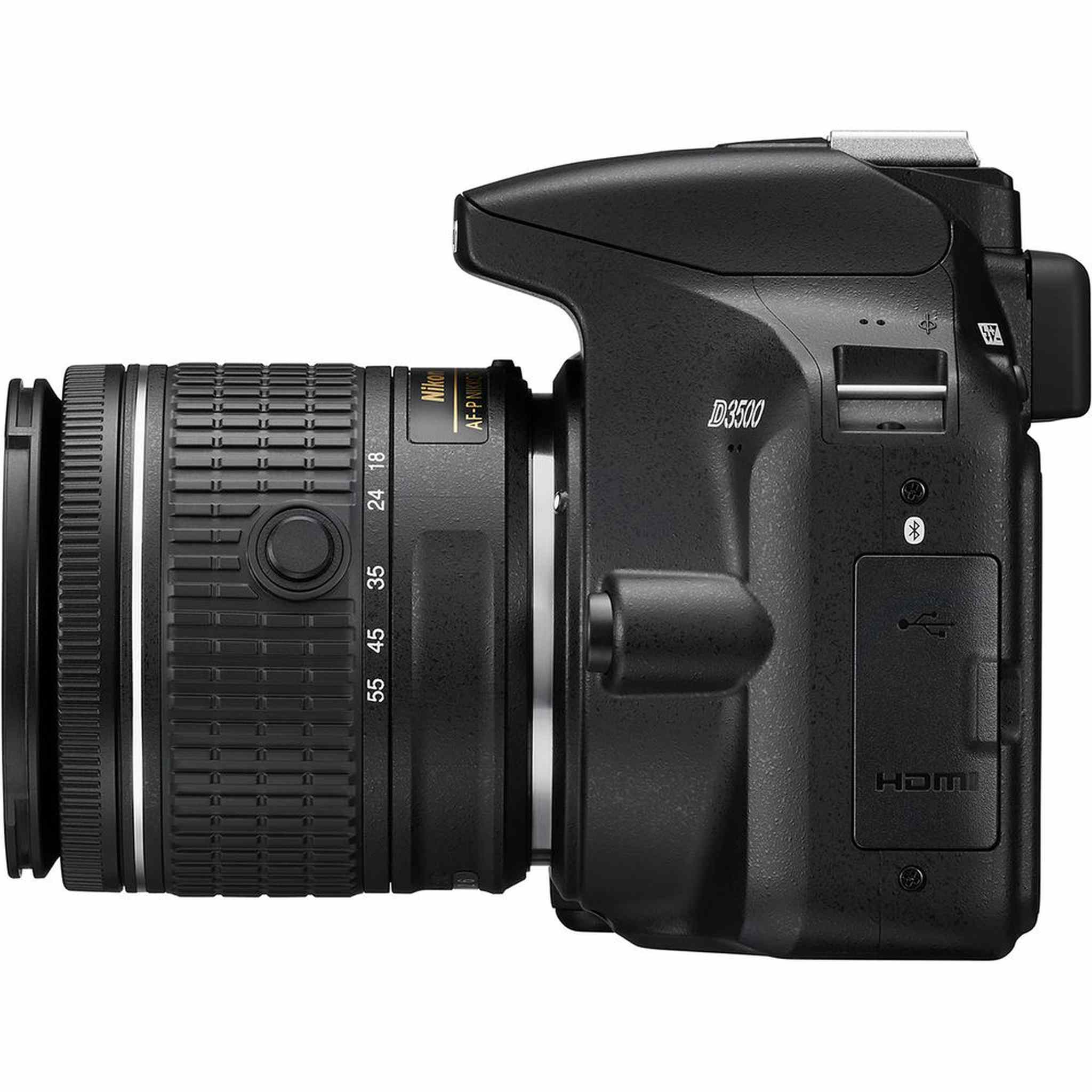 Nikon D3500 Digital Camera with 18-55mm Lens 1590 + 64GB SD Card + Bag Intl - Reconditioned Nikon