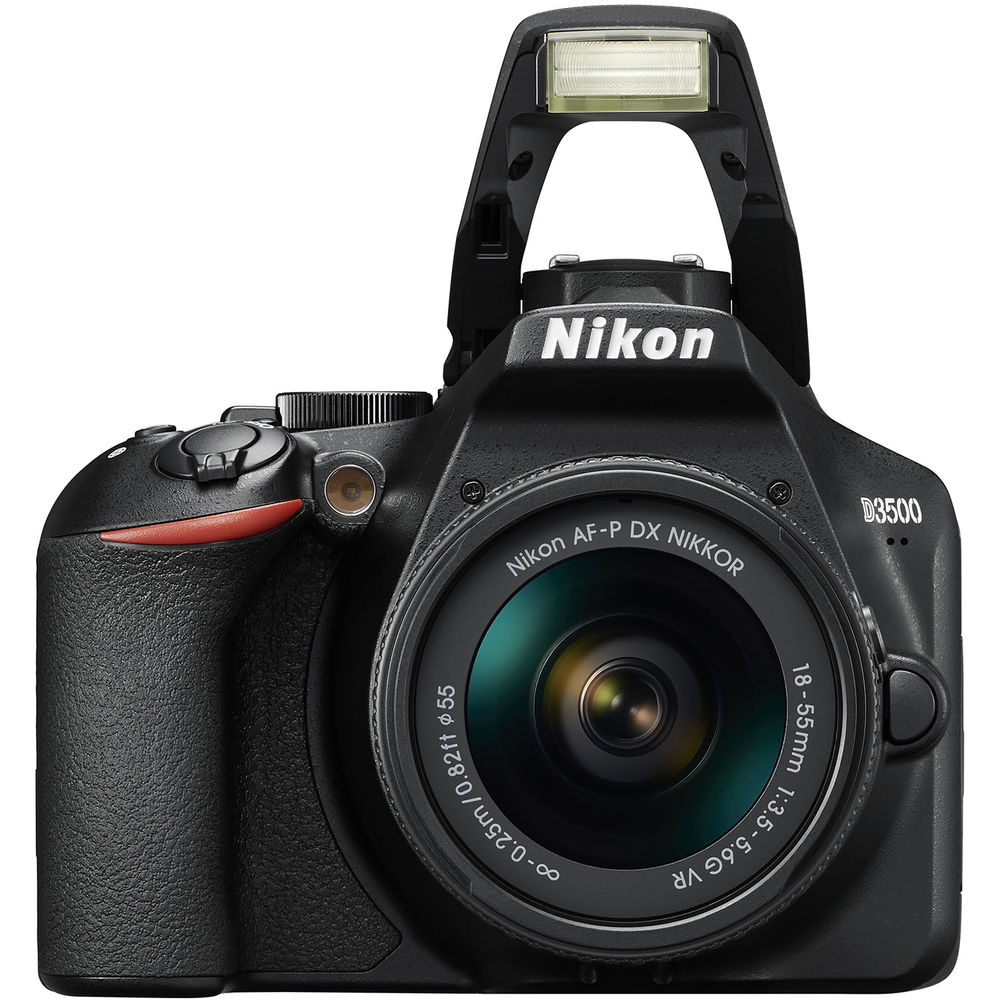 Nikon D3500 DSLR Camera with 18-55mm Lens (1590) + 64GB Extreme Pro Card Supreme Bundle