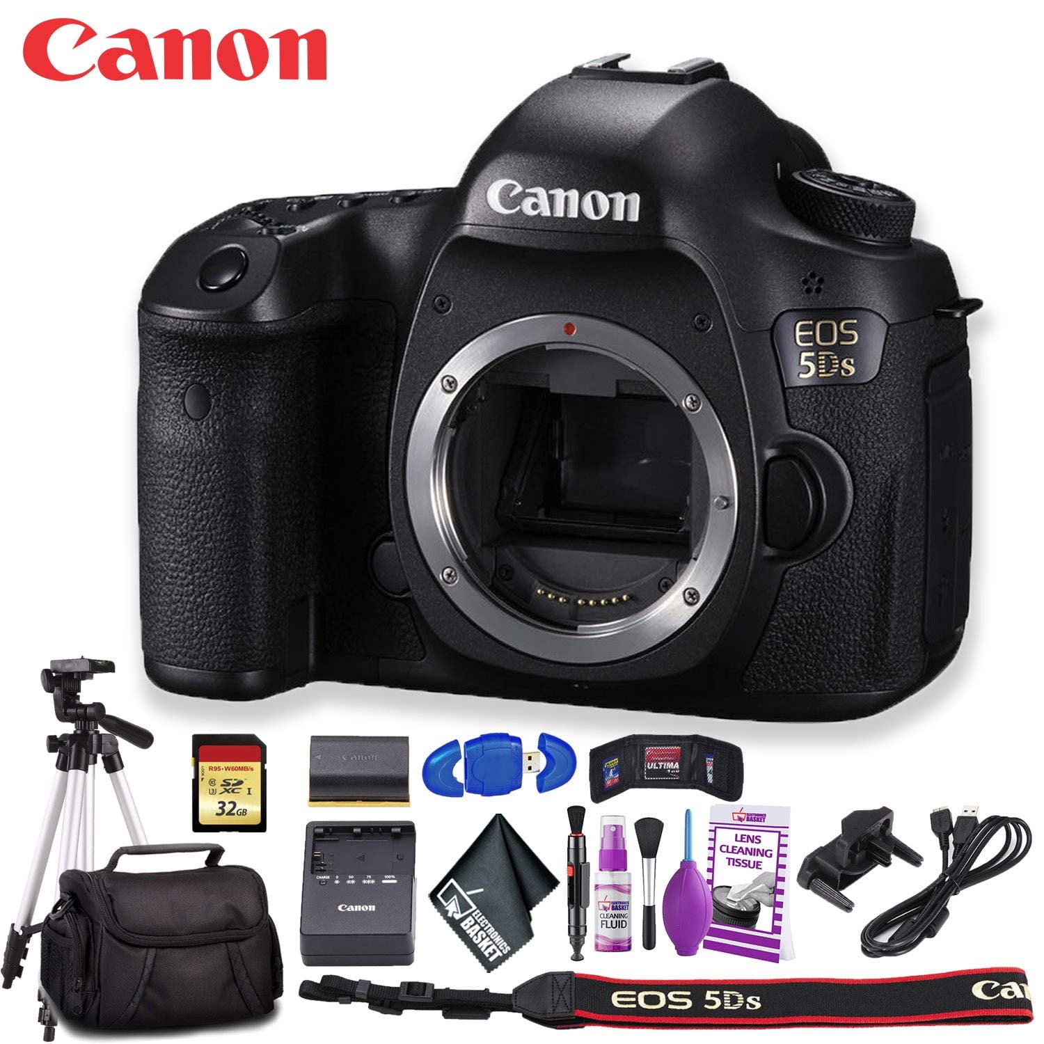 Canon EOS 5DS DSLR Camera (Intl Model) Pro Kit