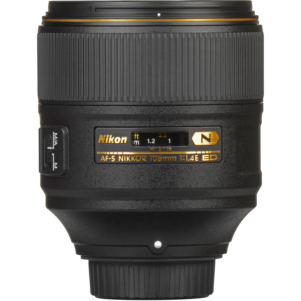 Nikon AF-S 105mm f/1.4E ED Telephoto Lens (20064) Intl Model Bundle