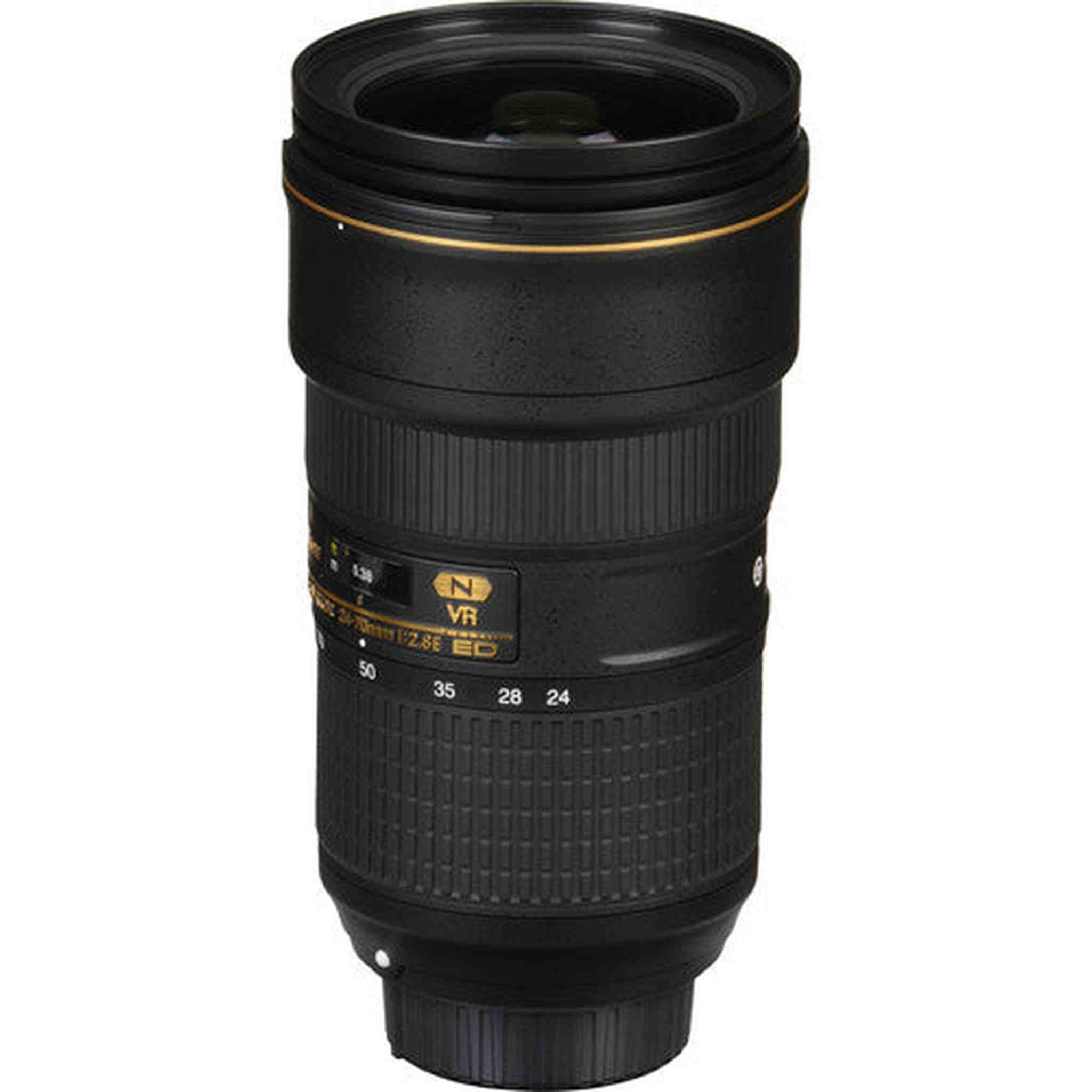 Nikon AF-S NIKKOR 24-70mm f/2.8E ED VR Lens Intl Model with Filters and Tripod