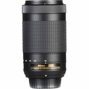 Nikon AF-P DX 70-300mm f/4.5-6.3G ED Lens 20061 Intl Model Bundle - Reconditioned Nikon