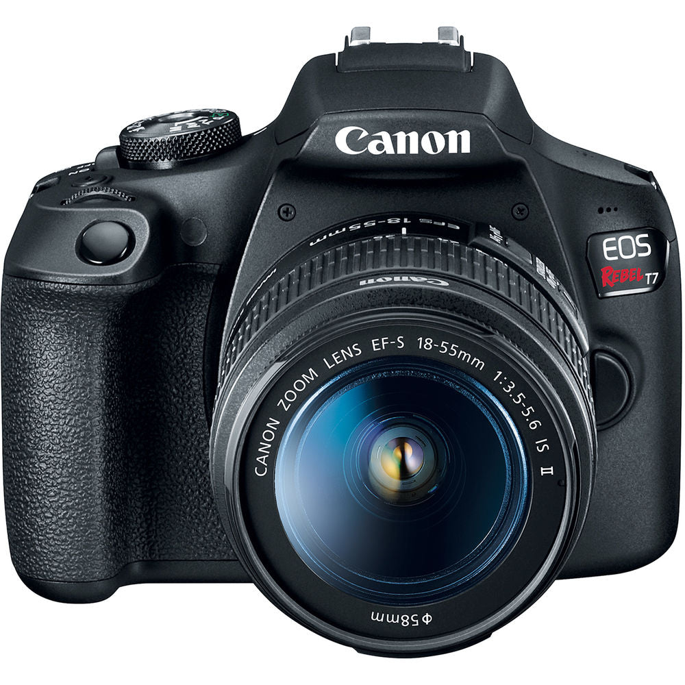 Canon EOS Rebel T7 DSLR Camera W/ 18-55mm and 75-300mm Lenses - Pro Bundle