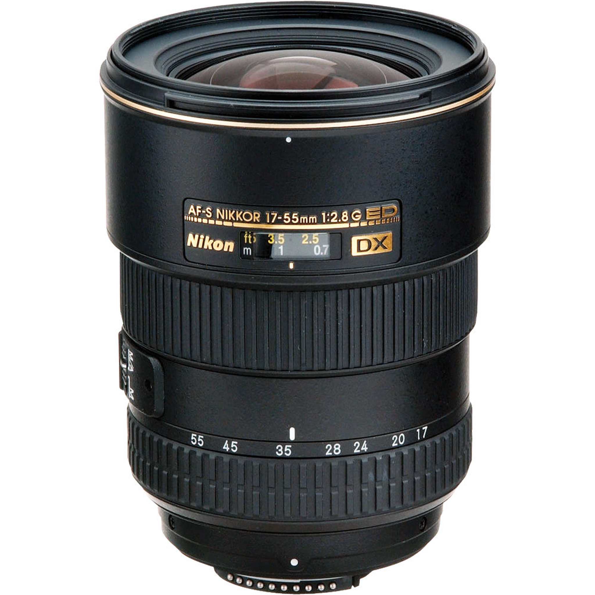 Nikon AF-S DX Zoom-17-55mm f/2.8G IF-ED Lens 2147 Intl Model Bundle - Reconditioned Nikon