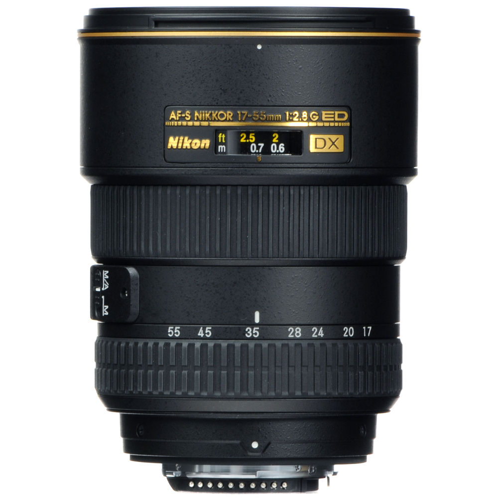 Nikon AF-S DX Zoom-NIKKOR 17-55mm f/2.8G IF-ED Lens (2147) + 64GB Memory Card - Bundle