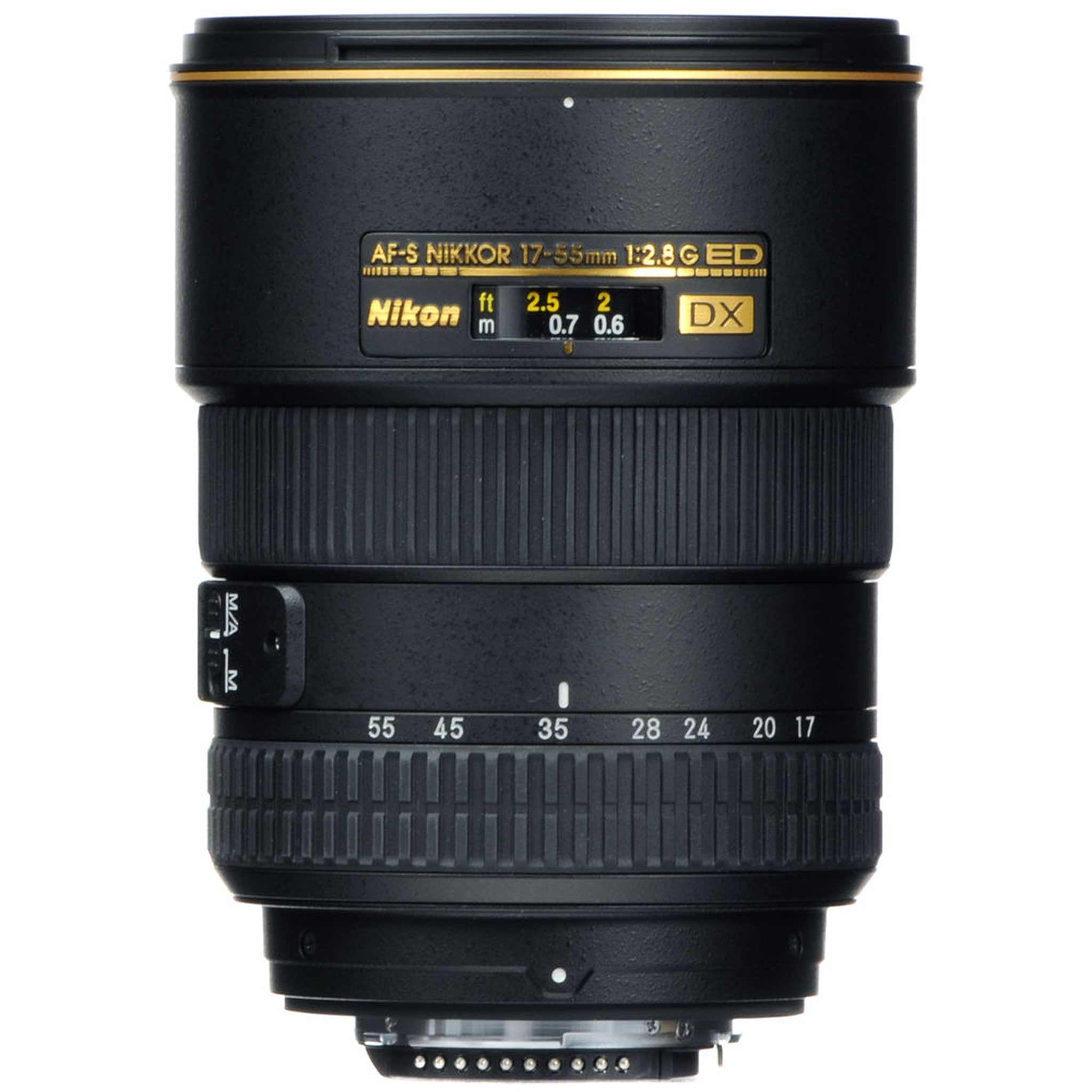 Nikon AF-S DX Zoom-NIKKOR 17-55mm f/2.8G IF-ED Lens 2147 + Filter Kit + Cap Keeper - Bundle Nikon