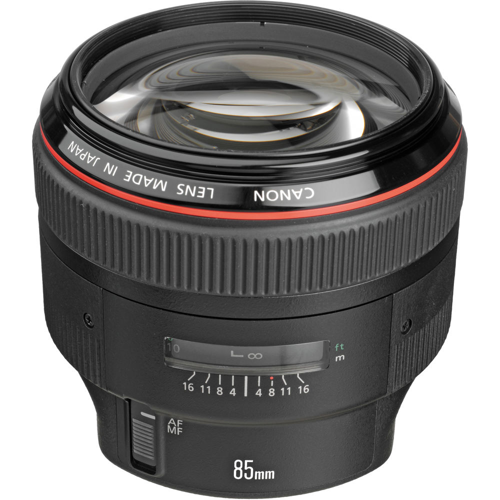 Canon EF 85mm f/1.2L II USM Lens (1056B002) + Filter Kit + Cap Keeper Base Bundle