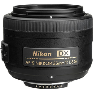 Nikon AF-S DX 35mm f/1.8G Prime Lens 2183 Intl Model Bundle