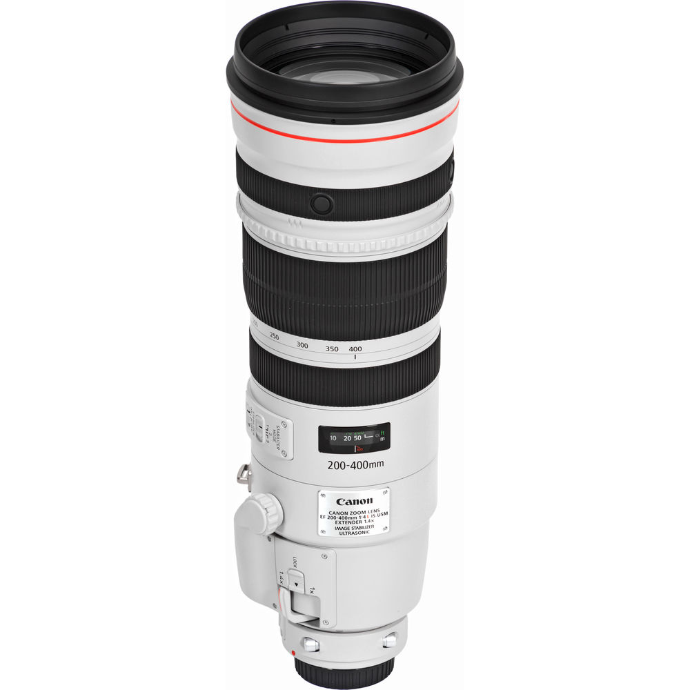 Canon EF 200-400mm f/4L IS USM Extender 1.4x Lens (5176B002) + Cap Keeper Base Bundle
