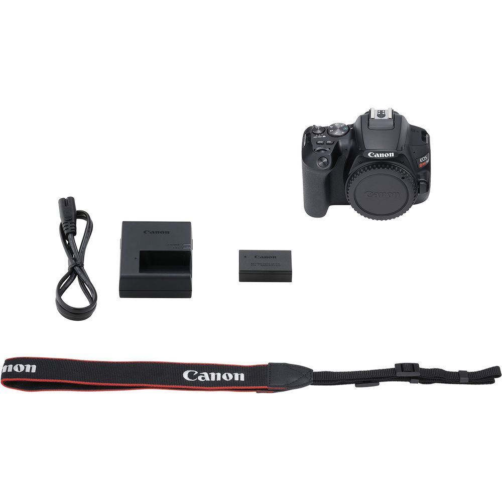Canon EOS Rebel SL3 DSLR Camera (Black, Body Only) (3453C001) +  EOS Bag +  Sandisk Ultra 64GB Card + Clean and Care Kit