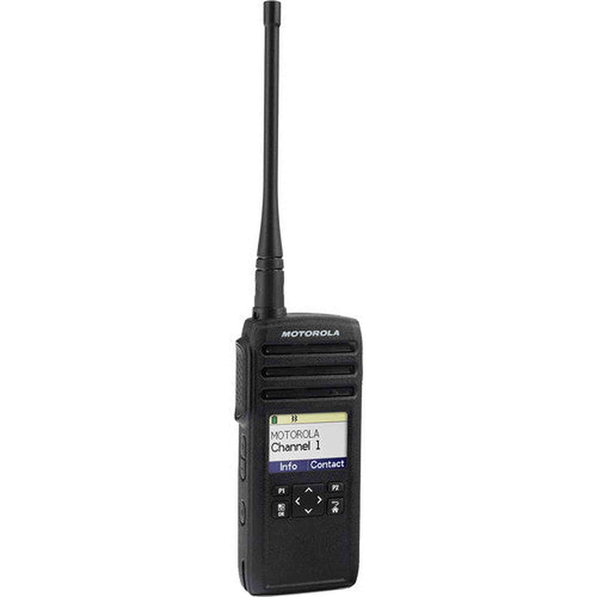 Motorola DTR700 900 MHz Digital 2-Way Radio 50 Channels + 2 x Motorola HKLN4604 Earpiece 2-Pack Motorola Solutions